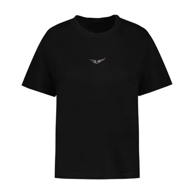 ZADIG & VOLTAIRE ZADIG&VOLTAIRE MARTA PCL WINGS STRASS T-SHIRT