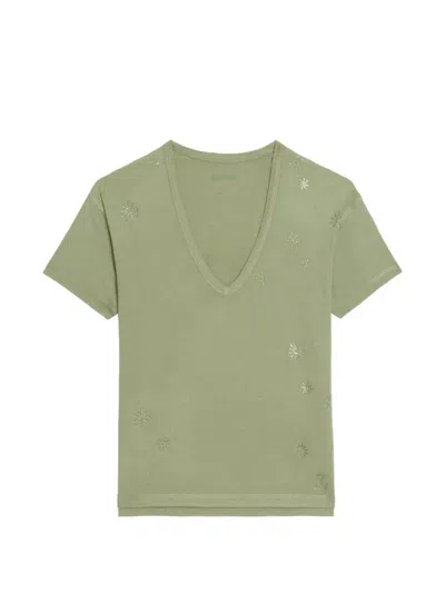 Zadig & Voltaire Marta Short-sleeves T-shirt In Green