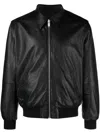 Zadig & Voltaire Mate Reversible Leather Jacket In Black