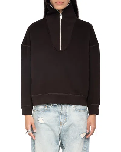 ZADIG & VOLTAIRE MAYA PMO INCRUSTATION SWEATSHIRT