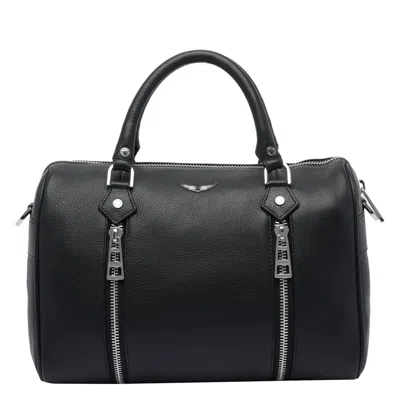 Zadig & Voltaire Medium Sunny Shoulder Bag In Black