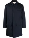Zadig & Voltaire Mel Twill Coat In Blue