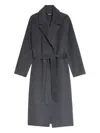 Zadig & Voltaire Belted Coat In Gray