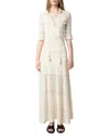 Zadig & Voltaire Zadig&voltaire Memphis Co Pointelle Clothing In Neutral