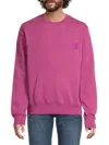 Zadig & Voltaire Men's Aime Cotton-blend Crewneck Sweatshirt In Pink