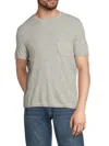 Zadig & Voltaire Men's Jimmy Heathered Cashmere T-shirt In Gray