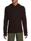 Zadig & Voltaire Men's Jordin Merino Wool Hoodie In Red