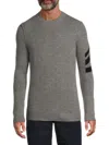 Zadig & Voltaire Men's Kennedy C Arrow Rib-knit Cashmere Sweater In Gray
