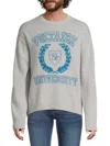 Zadig & Voltaire Marko Intarsia-logo Jumper In Gray