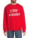 Zadig & Voltaire Men's Simba Graphic Merino Wool Sweatshirt In Red