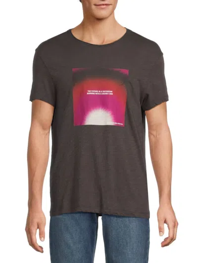 ZADIG & VOLTAIRE MEN'S TOBY PHOTOPRINT COTTON T-SHIRT