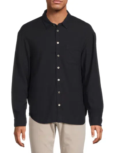 ZADIG & VOLTAIRE MEN'S TYRONE COTTON-BLEND SHIRT