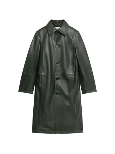 Zadig & Voltaire Mentlyr Coat Leather In Green