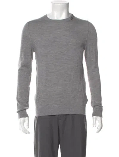 Pre-owned Zadig & Voltaire Merino Wool Crew Neck Pullover In Gray