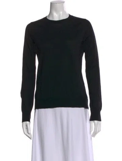 Pre-owned Zadig & Voltaire Merino Wool Crew Neck Sweater In Black
