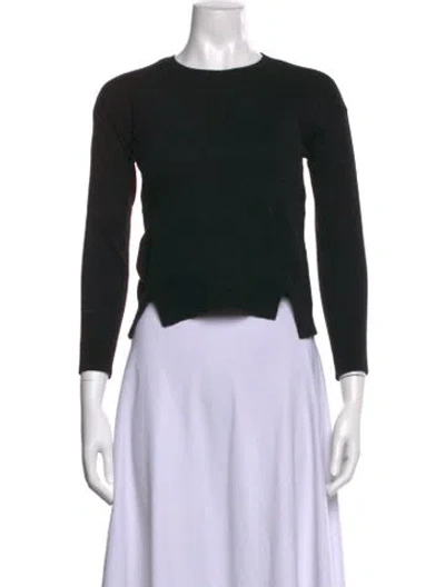 Pre-owned Zadig & Voltaire Merino Wool Crew Neck Sweater In Black