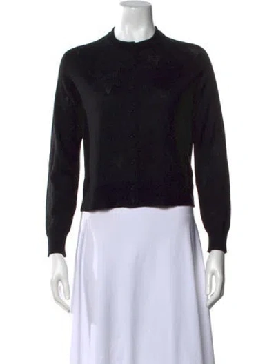 Pre-owned Zadig & Voltaire Merino Wool Crew Neck Sweater In Black