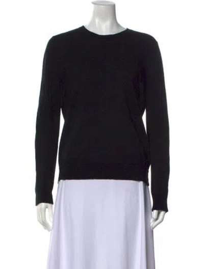 Pre-owned Zadig & Voltaire Merino Wool Crew Neck Sweater In Black