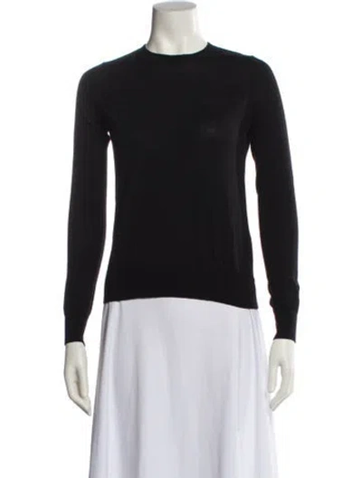 Pre-owned Zadig & Voltaire Merino Wool Crew Neck Sweater In Blue