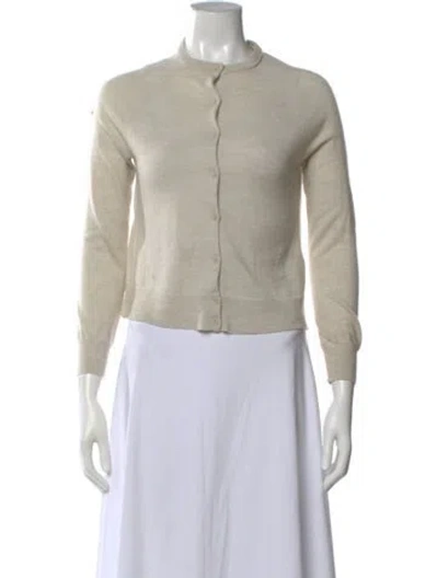 Pre-owned Zadig & Voltaire Merino Wool Crew Neck Sweater In Neutral
