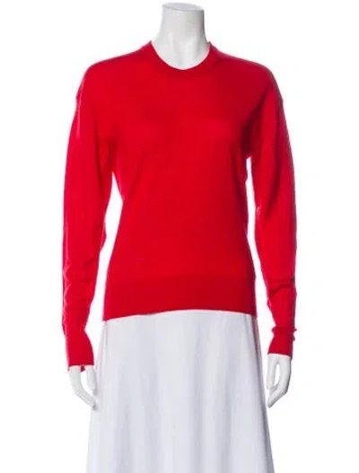 Pre-owned Zadig & Voltaire Merino Wool Crew Neck Sweater In Red