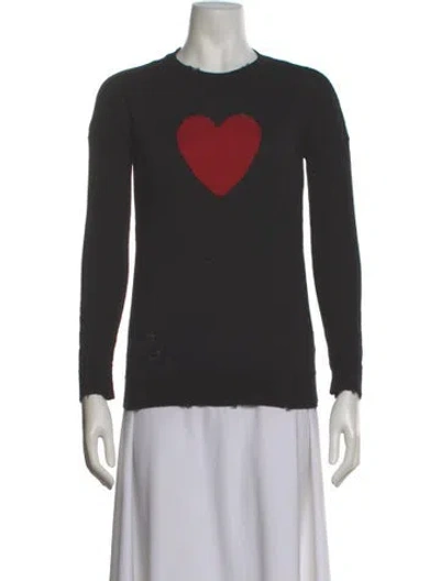 Pre-owned Zadig & Voltaire Merino Wool Graphic Print Sweater In Gray