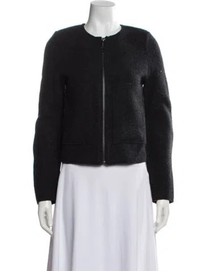 Pre-owned Zadig & Voltaire Merino Wool Jacket In Black