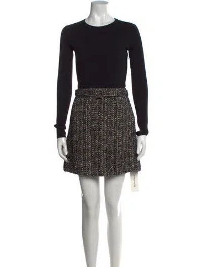 Pre-owned Zadig & Voltaire Merino Wool Mini Dress In Blue