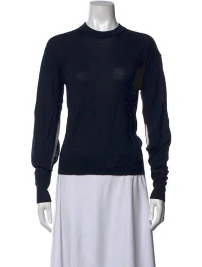Pre-owned Zadig & Voltaire Merino Wool Mock Neck Sweater In Black