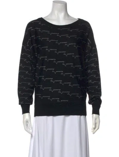 Pre-owned Zadig & Voltaire Merino Wool Printed Sweater In Multi