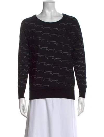 Pre-owned Zadig & Voltaire Merino Wool Printed Sweater In Multi