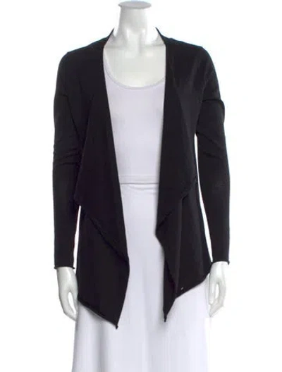 Pre-owned Zadig & Voltaire Merino Wool Scoop Neck Sweater In Black