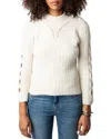 Zadig & Voltaire Merino Wool Sweater In White