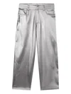 Zadig & Voltaire Metallic Finish Trousers In Gray