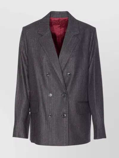 ZADIG & VOLTAIRE METALLIC THREAD EMBROIDERED JACKET