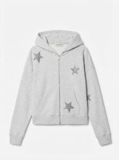 Zadig & Voltaire Mia Diamanté Sweatshirt In Gray