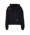 Zadig & Voltaire Knitwear With Hooded Design And Star Embellishments In Black