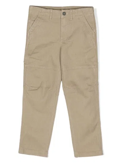 Zadig & Voltaire Kids' Mid-rise Tapered-leg Trousers In Neutrals