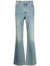 Zadig & Voltaire Mid-rise Wide-leg Jeans In Blue