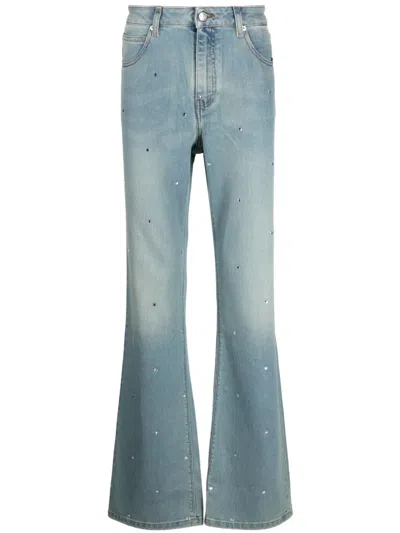 Zadig & Voltaire Mid-rise Wide-leg Jeans In Blue