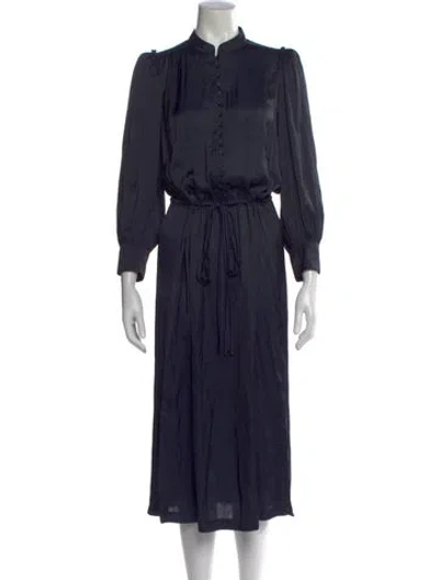 Pre-owned Zadig & Voltaire Midi Length Dress In Blue