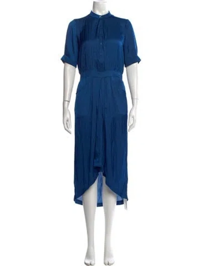 Pre-owned Zadig & Voltaire Midi Length Dress In Blue