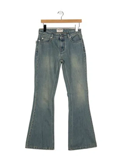 Pre-owned Zadig & Voltaire Mid-rise Flared Jeans In Blue