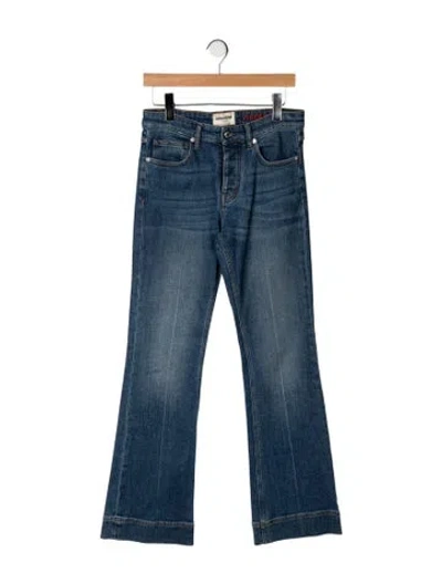 Pre-owned Zadig & Voltaire Mid-rise Flared Jeans In Blue