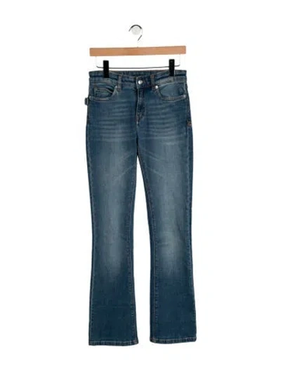 Pre-owned Zadig & Voltaire Mid-rise Flared Jeans In Blue