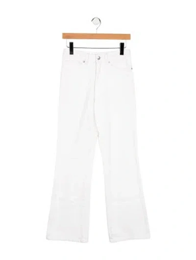 Pre-owned Zadig & Voltaire Mid-rise Flared Jeans In White