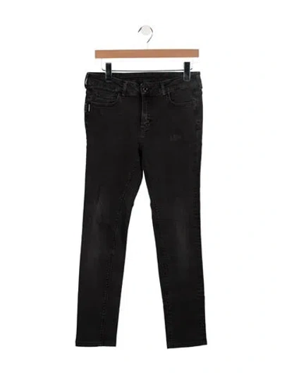 Pre-owned Zadig & Voltaire Mid-rise Skinny Leg Jeans In Black