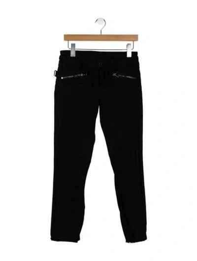 Pre-owned Zadig & Voltaire Mid-rise Skinny Leg Jeans In Black