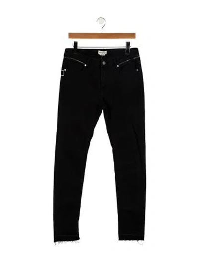 Pre-owned Zadig & Voltaire Mid-rise Skinny Leg Jeans In Black