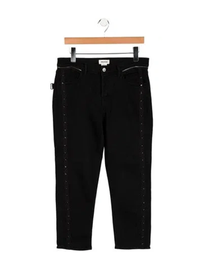 Pre-owned Zadig & Voltaire Mid-rise Skinny Leg Jeans In Black